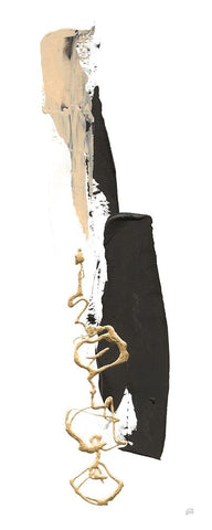 Instinct V White Modern Wood Framed Art Print with Double Matting by Paschke, Chris