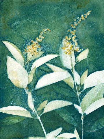 Shower of Gold IV Light Black Ornate Wood Framed Art Print with Double Matting by Ferguson, Kathy