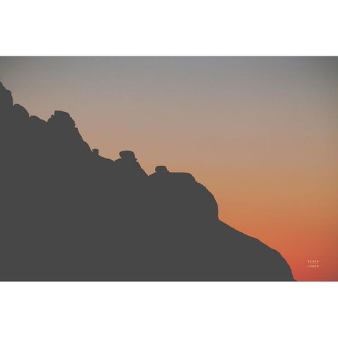 Make Me Your Sunset II Black Modern Wood Framed Art Print by Larson, Nathan