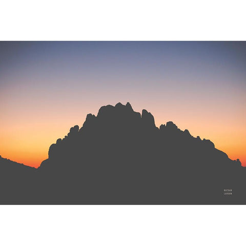 Make Me Your Sunset IV Black Modern Wood Framed Art Print by Larson, Nathan