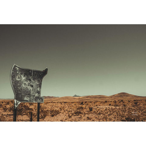 Welcome I Gold Ornate Wood Framed Art Print with Double Matting by Larson, Nathan