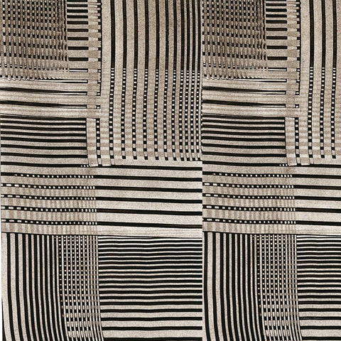 Raffia IV Neutral Black Ornate Wood Framed Art Print with Double Matting by Green, Nancy