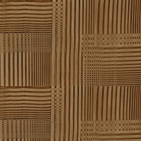 Raffia IX Neutral White Modern Wood Framed Art Print with Double Matting by Green, Nancy