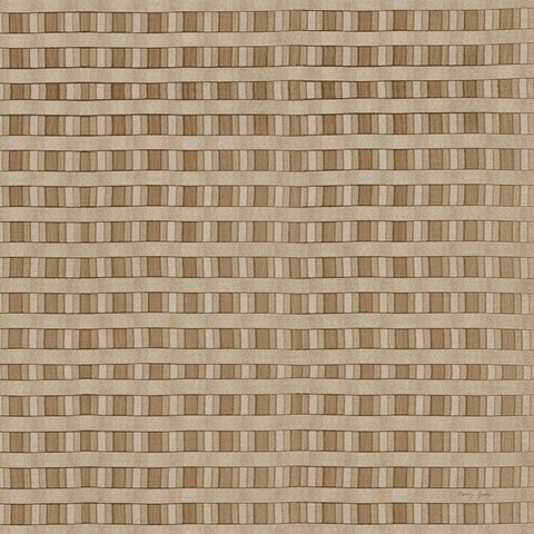Raffia VII Neutral White Modern Wood Framed Art Print with Double Matting by Green, Nancy