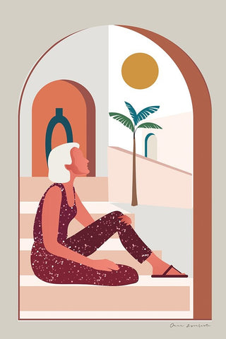 Luxe Traveler I Black Modern Wood Framed Art Print by Escalante, Omar