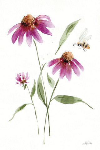 Wild for Wildflowers V Black Ornate Wood Framed Art Print with Double Matting by Pete, Katrina