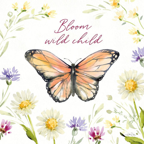 Wild for Wildflowers VI Black Ornate Wood Framed Art Print with Double Matting by Pete, Katrina