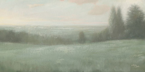 December Landscape I Black Ornate Wood Framed Art Print with Double Matting by Wellington Studio