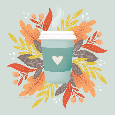 Sweater Weather IV White Modern Wood Framed Art Print with Double Matting by Graham, Gia