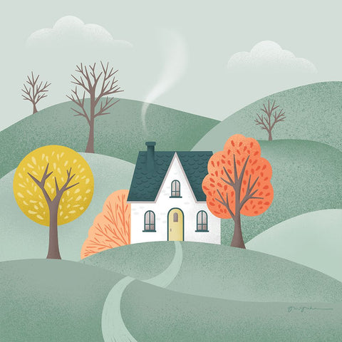 Sweater Weather VI White Modern Wood Framed Art Print with Double Matting by Graham, Gia