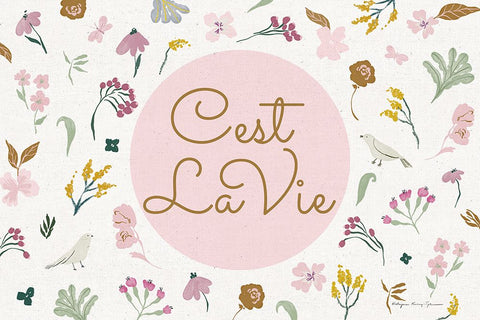 French Garden III Black Modern Wood Framed Art Print by Kucwaj-Tybur, Kasia