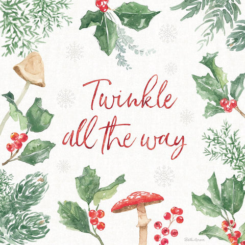 Christmas Charm VIII Black Modern Wood Framed Art Print by Grove, Beth