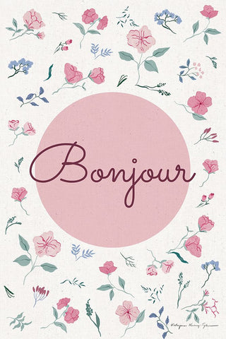 French Garden V Black Ornate Wood Framed Art Print with Double Matting by Kucwaj-Tybur, Kasia