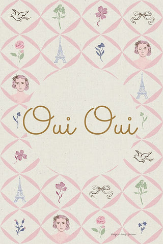 French Garden VIII White Modern Wood Framed Art Print with Double Matting by Kucwaj-Tybur, Kasia