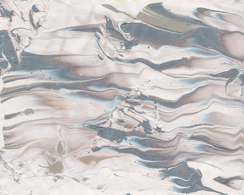 Marbling V Neutral Black Ornate Wood Framed Art Print with Double Matting by Rhue, Piper