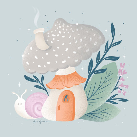 Fantastic Fungi VII White Modern Wood Framed Art Print with Double Matting by Graham, Gia