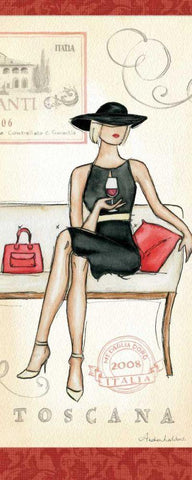 Wine Event IV White Modern Wood Framed Art Print with Double Matting by Laliberte, Andrea