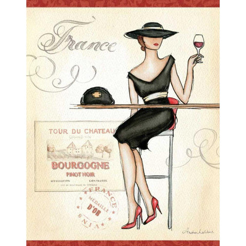 Wine Event III Black Modern Wood Framed Art Print by Laliberte, Andrea