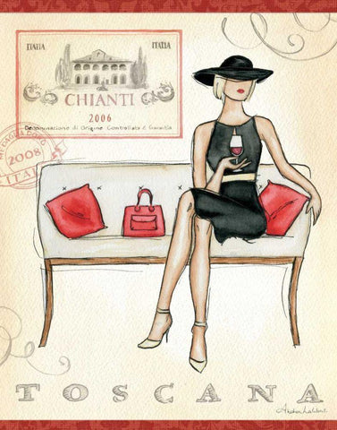 Wine Event IV White Modern Wood Framed Art Print with Double Matting by Laliberte, Andrea