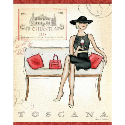 Wine Event IV Black Modern Wood Framed Art Print with Double Matting by Laliberte, Andrea