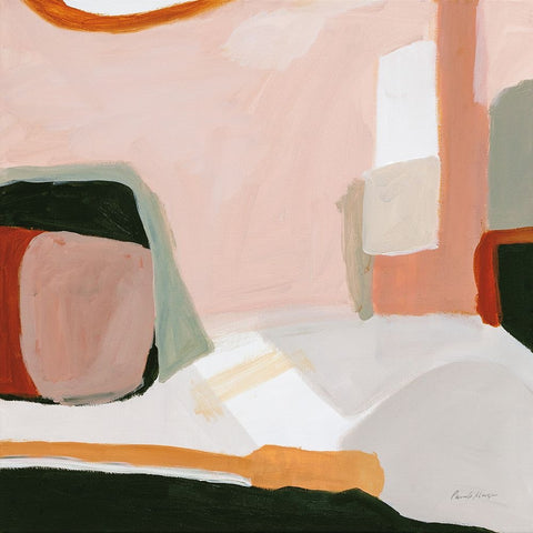 Earthen Black Ornate Wood Framed Art Print with Double Matting by Munger, Pamela