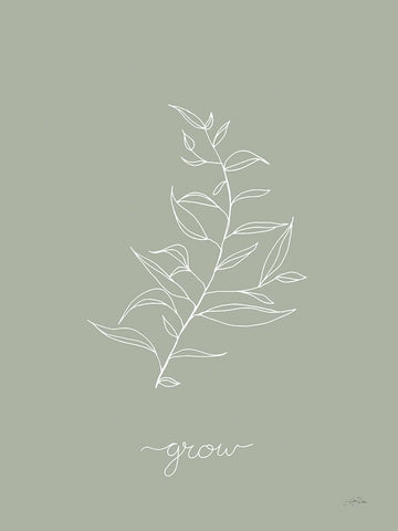 Delicate Wildflowers II White Modern Wood Framed Art Print with Double Matting by Pete, Katrina