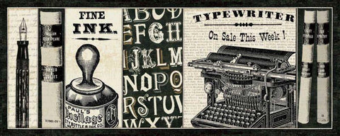 Librarian II Black Ornate Wood Framed Art Print with Double Matting by Pela Studio