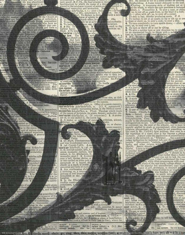 Architectural Paris II - Crop Black Ornate Wood Framed Art Print with Double Matting by Olivier, Marc