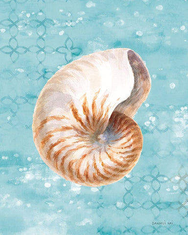 Sunrise Beach V White Modern Wood Framed Art Print with Double Matting by Nai, Danhui