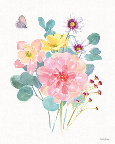 Springtime Bloom IV Black Modern Wood Framed Art Print by Grove, Beth