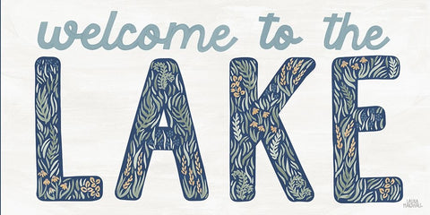 Lakeside Days IX White Modern Wood Framed Art Print with Double Matting by Marshall, Laura