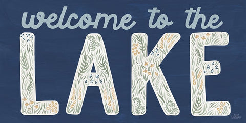 Lakeside Days IX Blue Black Modern Wood Framed Art Print by Marshall, Laura