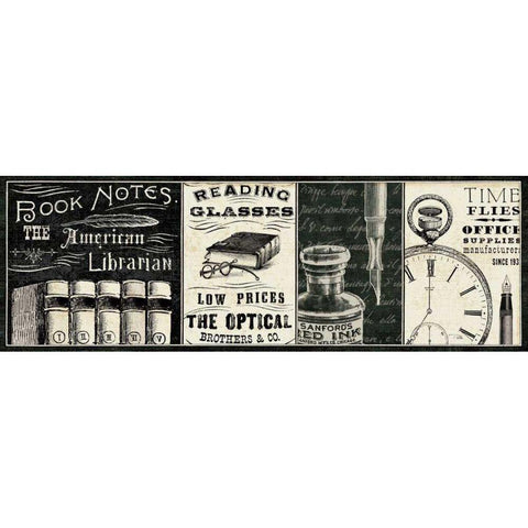 Librarian I Gold Ornate Wood Framed Art Print with Double Matting by Pela Studio