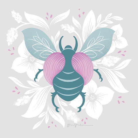 Winged Wonders VI White Modern Wood Framed Art Print with Double Matting by Graham, Gia