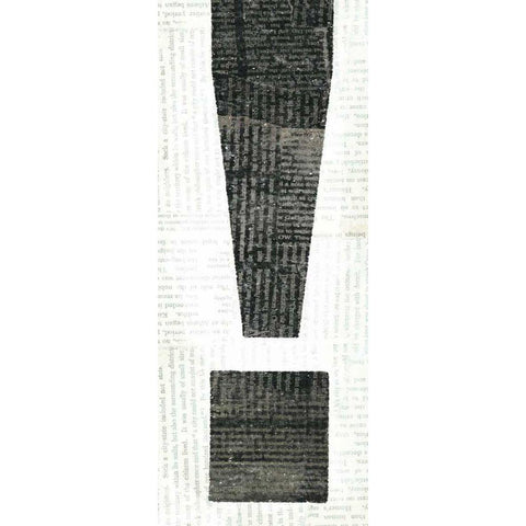 Punctuated Black I Black Modern Wood Framed Art Print by Mullan, Michael