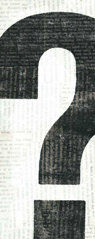 Punctuated Black II White Modern Wood Framed Art Print with Double Matting by Mullan, Michael