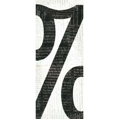 Punctuated Black IV Black Modern Wood Framed Art Print with Double Matting by Mullan, Michael