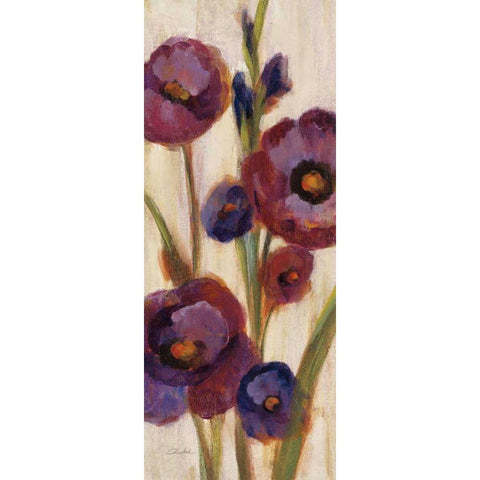 Frosted Bloom in Neutral I Crop Black Modern Wood Framed Art Print with Double Matting by Vassileva, Silvia
