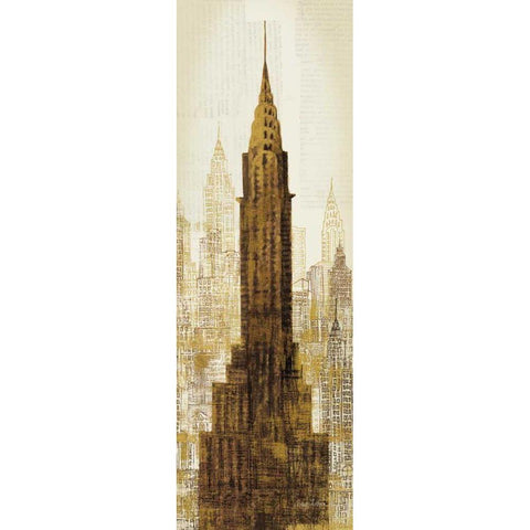 Lexington at 42nd Gold Ornate Wood Framed Art Print with Double Matting by Tillmon, Avery