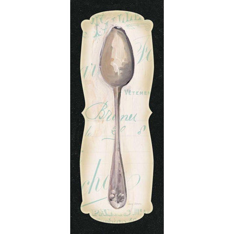 French Spoon White Modern Wood Framed Art Print by Tillmon, Avery