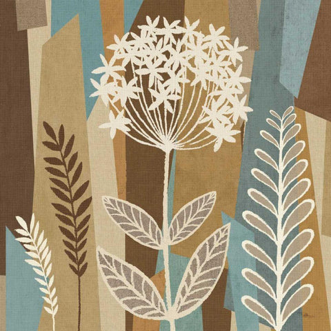 Pieces of Nature III Black Modern Wood Framed Art Print with Double Matting by Pela Studio