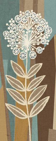 Pieces of Nature V White Modern Wood Framed Art Print with Double Matting by Pela Studio