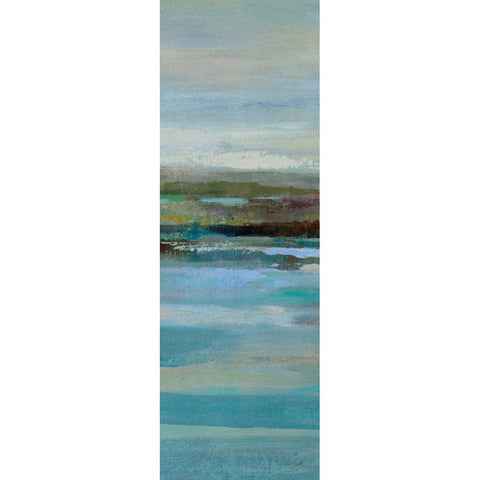 Northern Shore Panel II Black Modern Wood Framed Art Print with Double Matting by Vassileva, Silvia