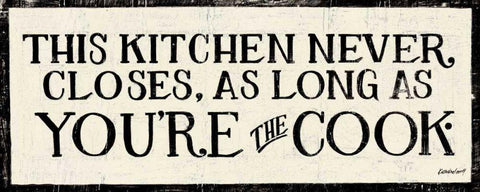 You re the Cook Black Ornate Wood Framed Art Print with Double Matting by Lovell, Kathrine