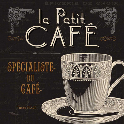 Flavors of France II Black Modern Wood Framed Art Print by Pela Studio