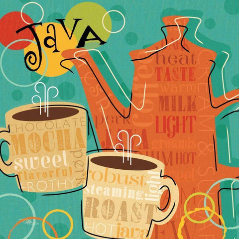 Funky Brew IV Gold Ornate Wood Framed Art Print with Double Matting by Pela Studio