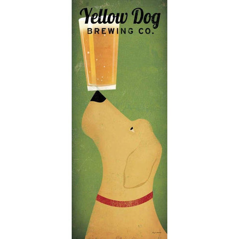 Yellow Dog Brewing Co Gold Ornate Wood Framed Art Print with Double Matting by Fowler, Ryan