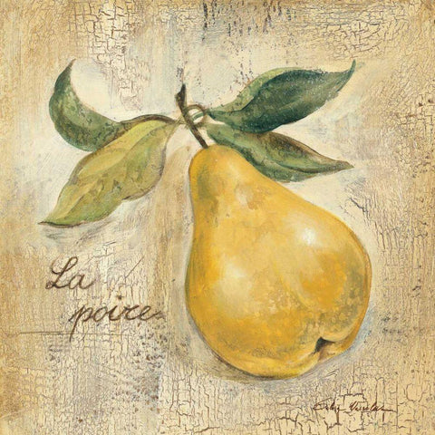 La Poire White Modern Wood Framed Art Print by Vassileva, Silvia