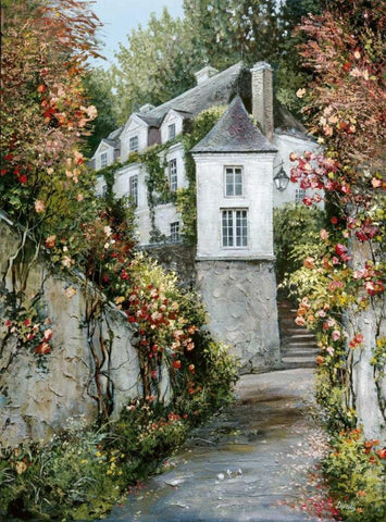 Regency HouseLucerne White Modern Wood Framed Art Print with Double Matting by Duvall, Roger