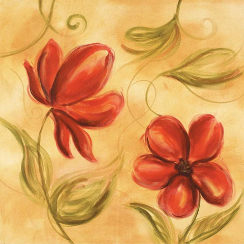 Laraâ€™s Whimsy I Gold Ornate Wood Framed Art Print with Double Matting by Brey, Michael